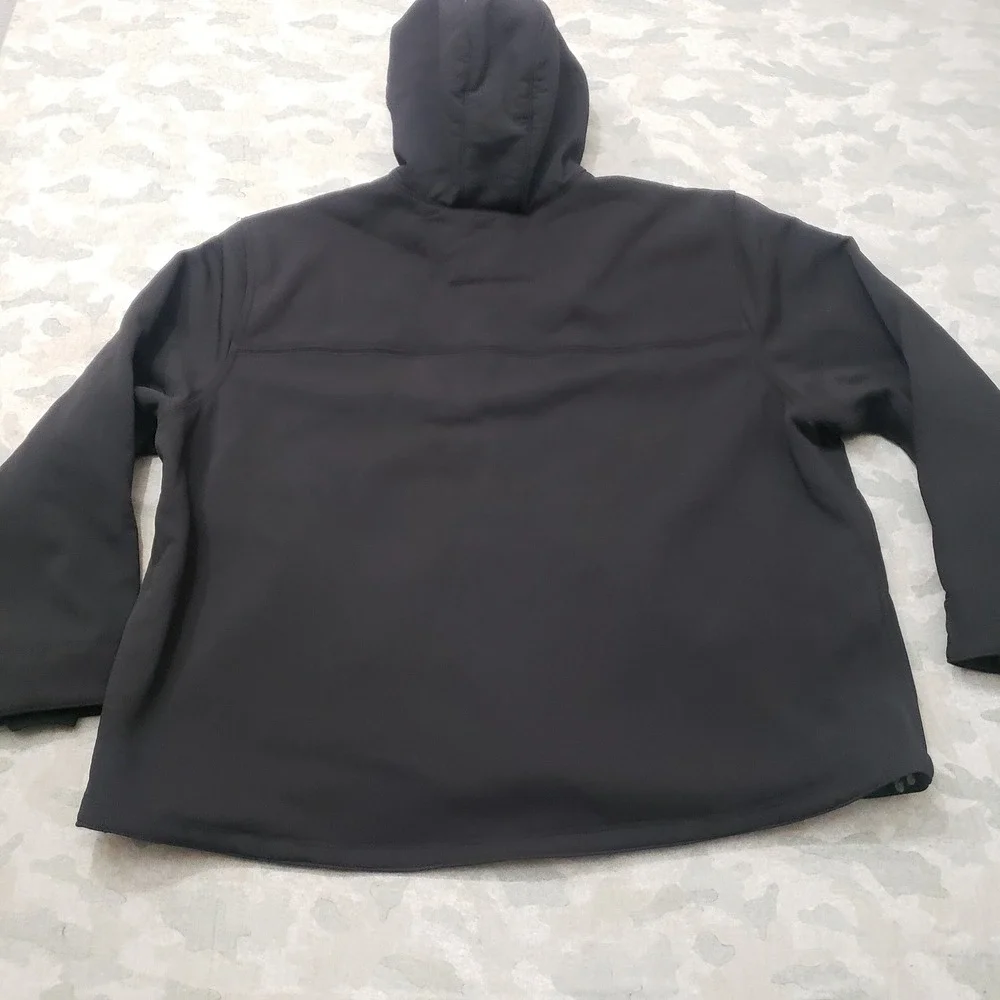 Carhartt Super Dux Jacket Men 3XL Black Relaxed Fit Zip Rain Defender Hooded